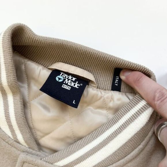 KITH x Taylormade Golf Tour Varsity Jacket - Large Wool Made In Italy Rare - Picture 6 of 12